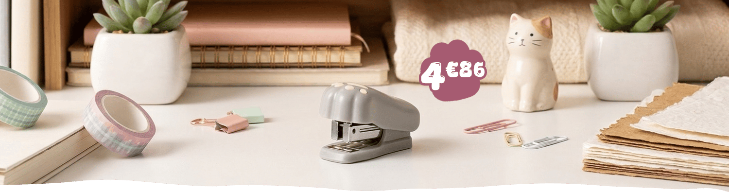 L’agrafeuse la plus mignonne du bureau